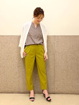 ルクールブラン京都ポルタ店スタッフさん(レディース・162cm)の夏コーディネート