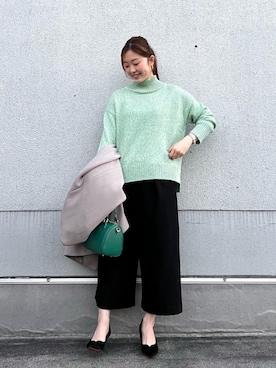 ルクールブラン京都ポルタ店スタッフさん(レディース・164cm)の秋コーディネート