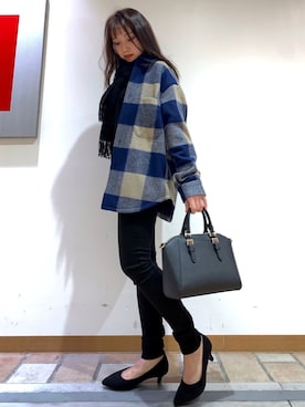 「オーバーサイズジャケット」｜maさん（レディース・158cm）の秋コーディネート