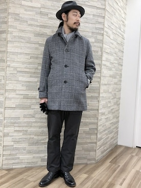 「アイテム（手袋）」を使った、相川さん（メンズ・177cm）の冬コーディネート