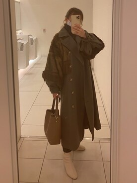 ＿.kirano.＿さん（レディース・149cm）の冬コーディネート