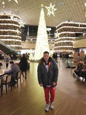 「streetsnap」｜「アイテム（ジャケット/アウター）」を使った、Edimundson さん（メンズ・180cm）の冬コーディネート