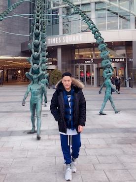「streetsnap」｜「アイテム（ジャケット/アウター）」を使った、Edimundson さん（メンズ・180cm）の冬コーディネート