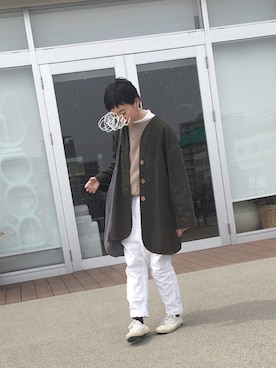 「ハイネックトップス」｜トトトさん（レディース・152cm）の春コーディネート