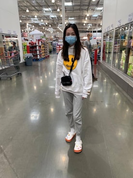 「costco」｜Dobbyさん（レディース・163cm）の秋コーディネート