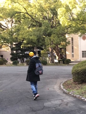 「ABAHOUSE GRAY（アバハウスグレイ）のアイテム（チェスターコート）」を使った、ゆゆきさん（メンズ・178cm）の秋コーディネート