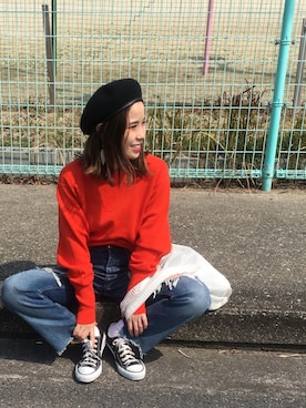 「No6（ナンバーシックス）のアイテム」を使った、yuniさん（レディース・155cm）の春コーディネート