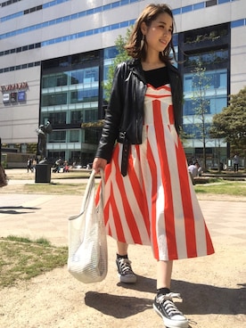 「No6（ナンバーシックス）のアイテム」を使った、yuniさん（レディース・155cm）の春コーディネート