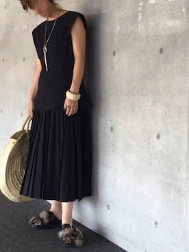 「made in HEAVEN（メイドインヘブン）のアイテム」を使った、yuniさん（レディース・155cm）の夏コーディネート