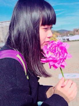 「I am I in fact...（アイアムアイインファクト）のアイテム（その他アウター）」を使った、ますみるくさん（レディース・165cm）の冬コーディネート