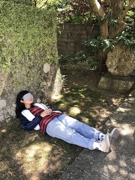 「アイテム（ジャージ、ホワイト系）」を使った、ますみるくさん（レディース・165cm）の夏コーディネート