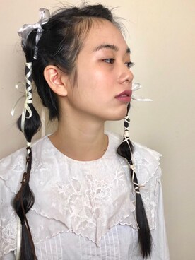 「オリーブ」｜「アイテム（ヘアアクセサリー）」を使った、ますみるくさん（レディース・165cm）の冬コーディネート
