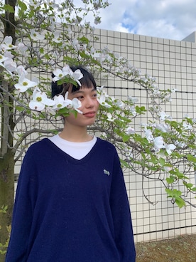 「FOXのアイテム」を使った、ますみるくさん（レディース・165cm）の春コーディネート