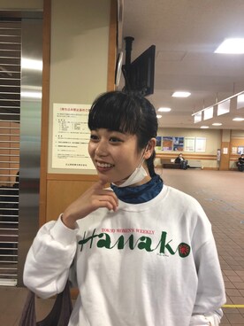 「Hanako（ハナコ）のアイテム」を使った、ますみるくさん（レディース・165cm）の秋コーディネート