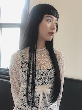 「VINTAGE（ヴィンテージ）のアイテム（ドレス）」を使った、ますみるくさん（レディース・165cm）の春コーディネート