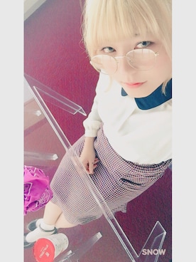 「antic rag（アンティックラグ）のアイテム（トップス）」を使った、ユウナさん（レディース・157cm）の春コーディネート