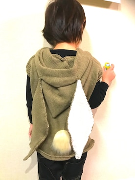 「KIDS LOVE GAITE」｜★幸叶★さん（キッズ・100cm）の冬コーディネート