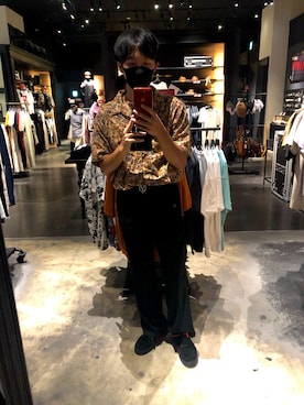 「SOYOUS（ソユーズ）のアイテム（パンツ）」を使った、KEiさん（メンズ・170cm）の夏コーディネート