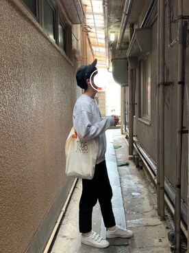 「TOMBONIA」｜わかひさん（メンズ・170cm）の春コーディネート