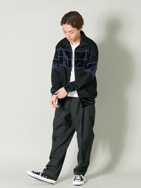 「URBAN RESEARCH（アーバンリサーチ）のアイテム（ジャージ）」を使った、yukihigashiuraさん（メンズ・172cm）の夏コーディネート