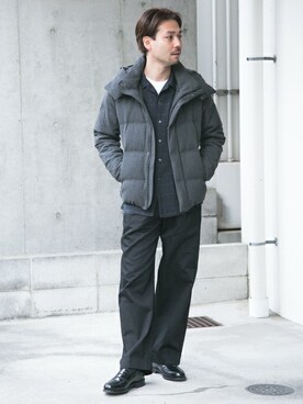 「URBAN RESEARCH（アーバンリサーチ）のアイテム（ダウンジャケット/コート）」を使った、yukihigashiuraさん（メンズ・172cm）の冬コーディネート