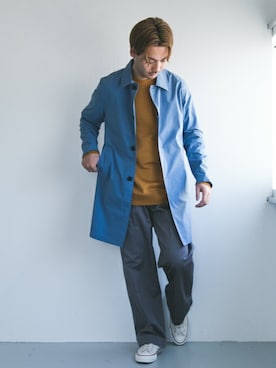 「春コート」｜yukihigashiuraさん（メンズ・172cm）の冬コーディネート