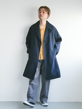 「春コート」｜yukihigashiuraさん（メンズ・172cm）の冬コーディネート