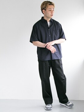 yukihigashiuraさんの「リヨセル/コットン オーバーシャツ」を使ったコーディネート