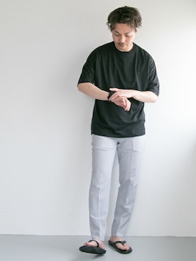 「EDER（エダー）のアイテム」を使った、yukihigashiuraさん（メンズ・172cm）の春コーディネート