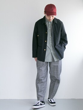 「URBAN RESEARCH（アーバンリサーチ）のアイテム（カバーオール）」を使った、yukihigashiuraさん（メンズ・172cm）の夏コーディネート