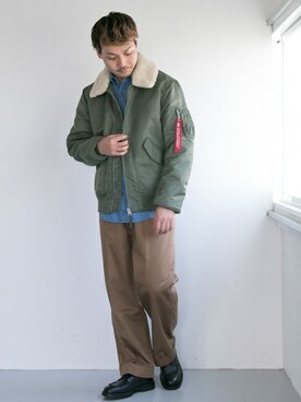 「Alpha Industries（アルファインダストリーズ）のアイテム」を使った、yukihigashiuraさん（メンズ・172cm）の夏コーディネート