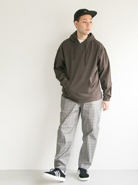 「URBAN RESEARCH（アーバンリサーチ）のアイテム（キャップ）」を使った、yukihigashiuraさん（メンズ・172cm）の秋コーディネート
