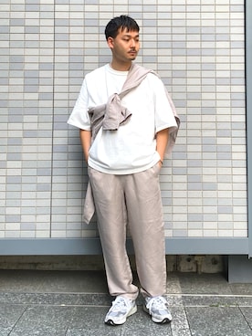 「たすき掛け」｜「アイテム（ブルゾン）」を使った、yukihigashiuraさん（メンズ・173cm）の春コーディネート