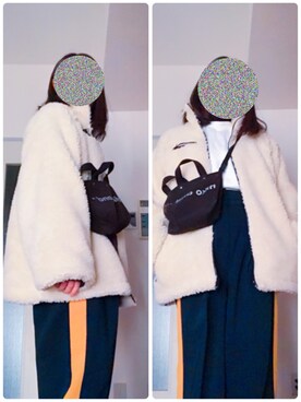 「アイテム（ブルゾン）」を使った、yukaさん（レディース・158cm・10代）の冬コーディネート