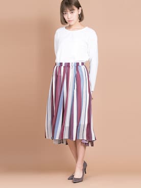 「CERCA（チェルカ）のアイテム」を使った、CERCAさん（レディース・170cm）の春コーディネート