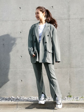 「Bling Leads（ブリングリーズ）のアイテム」を使った、CERCAさん（レディース・160cm）の春コーディネート