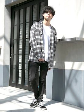 「CERCA（チェルカ）のアイテム」を使った、CERCAさん（メンズ・173cm）の春コーディネート