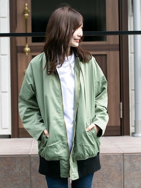 「CERCA（チェルカ）のアイテム」を使った、CERCAさん（レディース・157cm）の春コーディネート