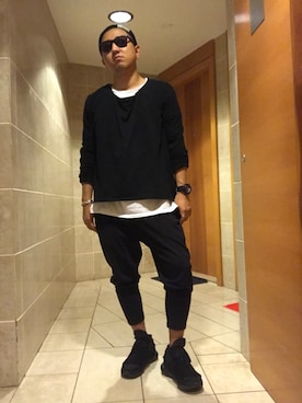 「ENDのアイテム（アクセサリー）」を使った、PB Kohさん（メンズ・170cm）の秋コーディネート