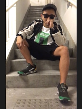 「NUMBER (N)INE（ナンバーナイン）のアイテム（その他アウター）」を使った、PB Kohさん（メンズ・170cm）の秋コーディネート