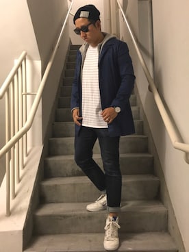 「A-COLD-WALL*（アコールドウォール）のアイテム（ニットキャップ/ビーニー）」を使った、PB Kohさん（メンズ・170cm）の秋コーディネート