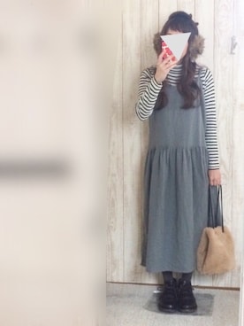 KORO☺︎さん（レディース・152cm）の冬コーディネート