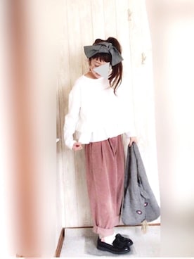 「RORO（ロロ）のアイテム」を使った、KORO☺︎さん（レディース・152cm）の春コーディネート