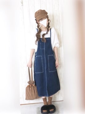 「salut!（サリュ!）のアイテム（アクセサリー）」を使った、KORO☺︎さん（レディース・152cm）の秋コーディネート