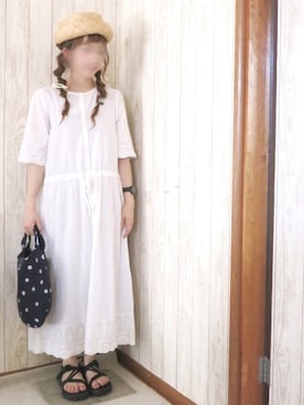 「152cm」｜「アイテム（腕時計）」を使った、KORO☺︎さん（レディース・152cm）の夏コーディネート