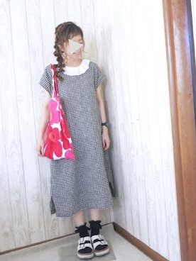 「152cm」｜「アイテム（腕時計）」を使った、KORO☺︎さん（レディース・152cm）の夏コーディネート