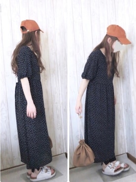 「152cm」｜「アイテム（キャップ）」を使った、KORO☺︎さん（レディース・152cm）の夏コーディネート