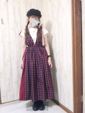 「おさげ」｜「アイテム（その他）」を使った、KORO☺︎さん（レディース・152cm）の夏コーディネート
