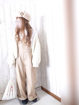 「MAMBO（マンボ）のアイテム」を使った、KORO☺︎さん（レディース・152cm）の冬コーディネート