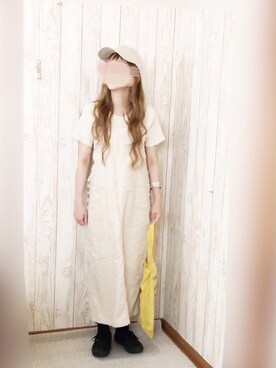 「petitcro（プティクロ）のpetitcro  ワイドバングル PCKB1901001（バングル/リストバンド）」を使った、KORO☺︎さん（レディース・152cm）の夏コーディネート